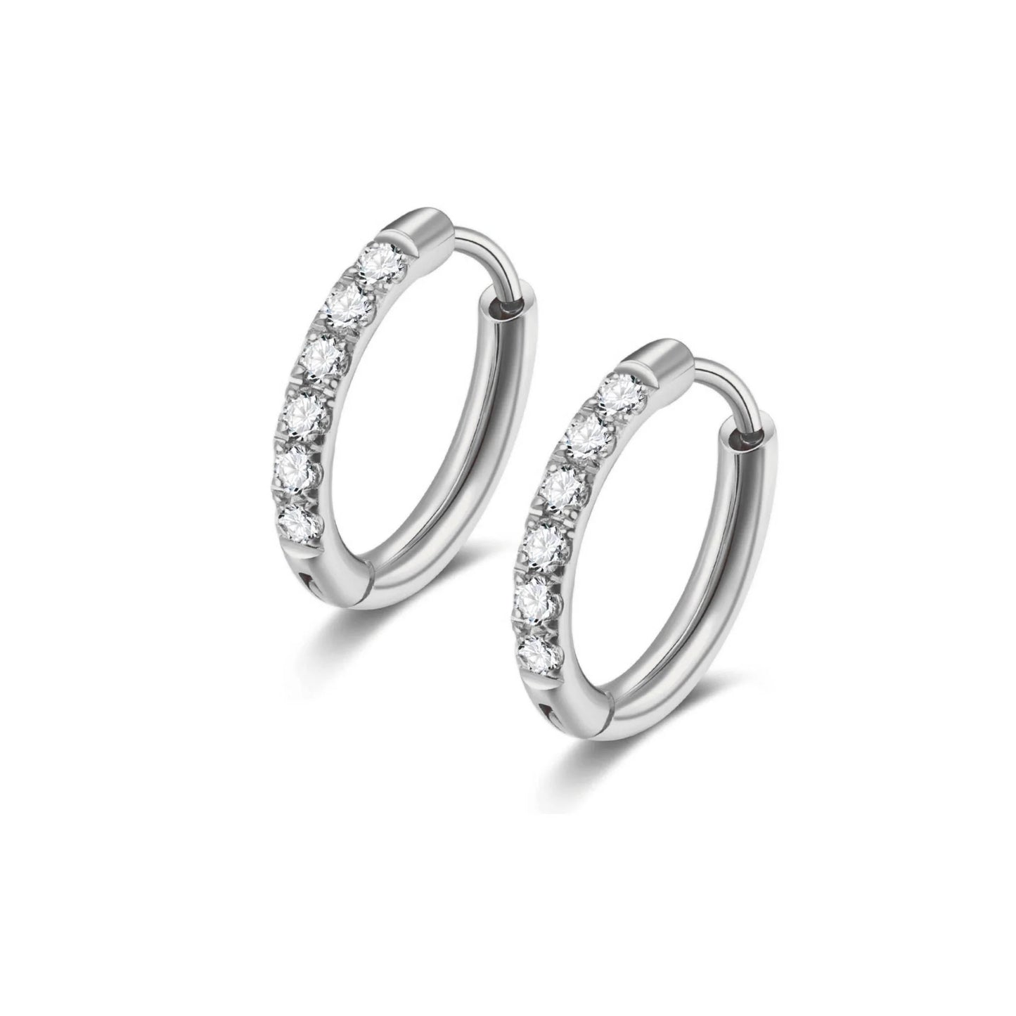 Petite Hoops - Silver