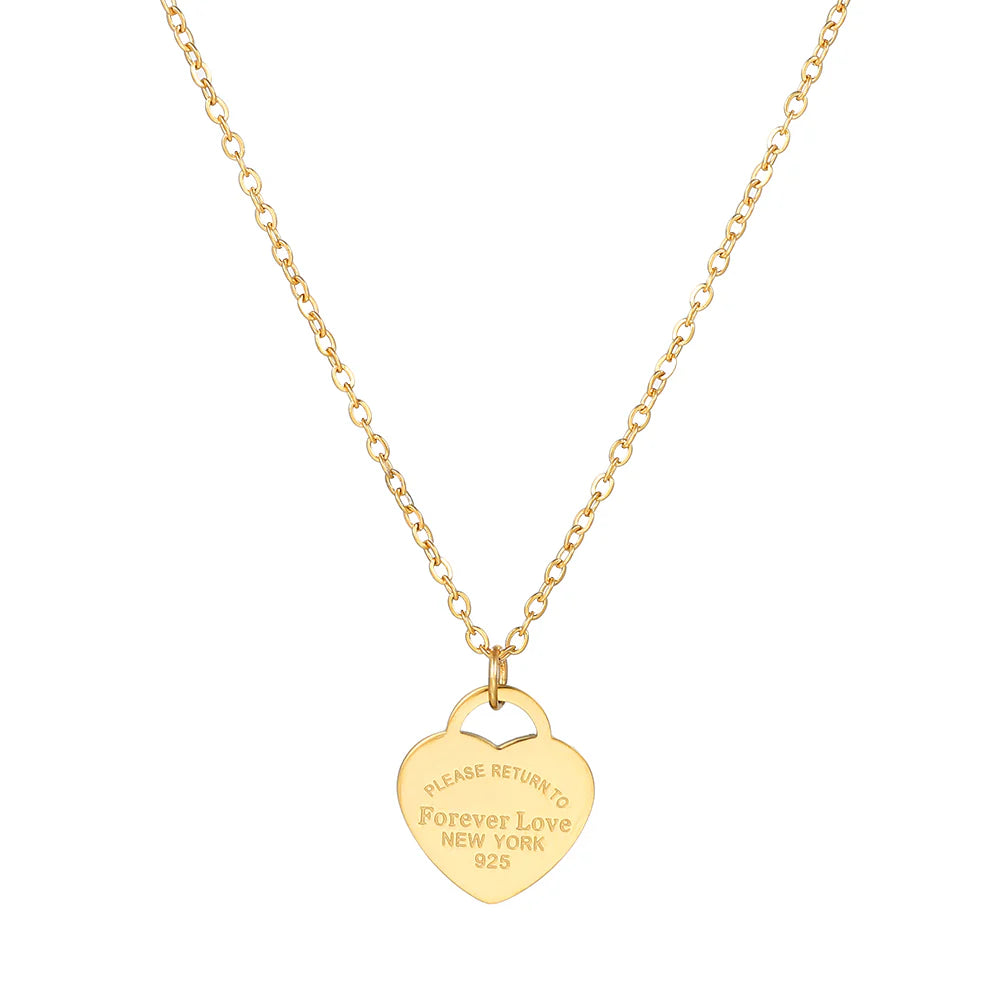 Forever Love Necklace Gold