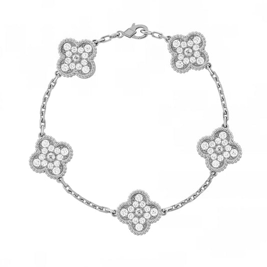 1 Clover Bracelet - Silver