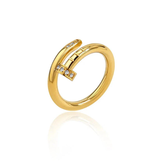 Abby Classic Bel Ring - Gold