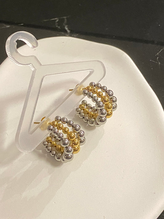 Royal Earrings - Gold and Silver