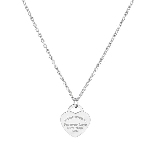 Forever Love Necklace - Silver