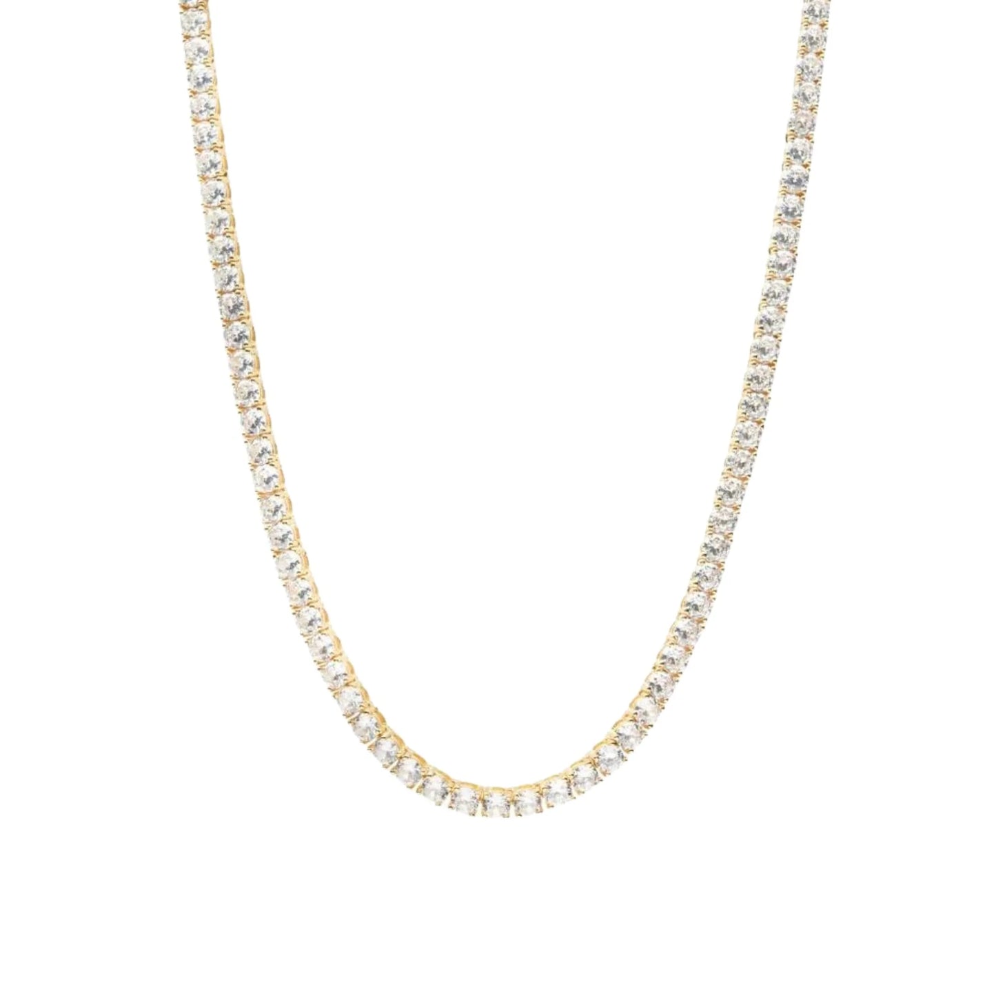 Abby Classic Tennis Necklace I Gold